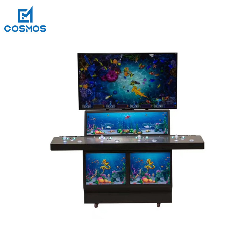 Indoor Fish Table Arcade Machine 60 Inch OEM Coin Bill 4 Players